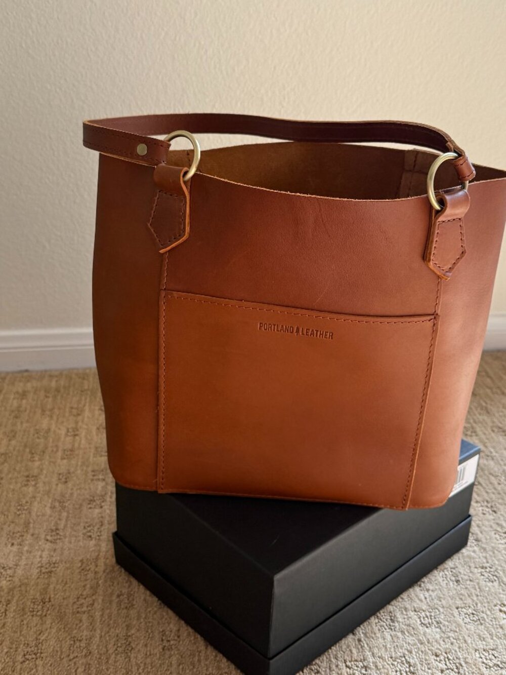 Portland Leather Goods PLG Market Tote Honey - New